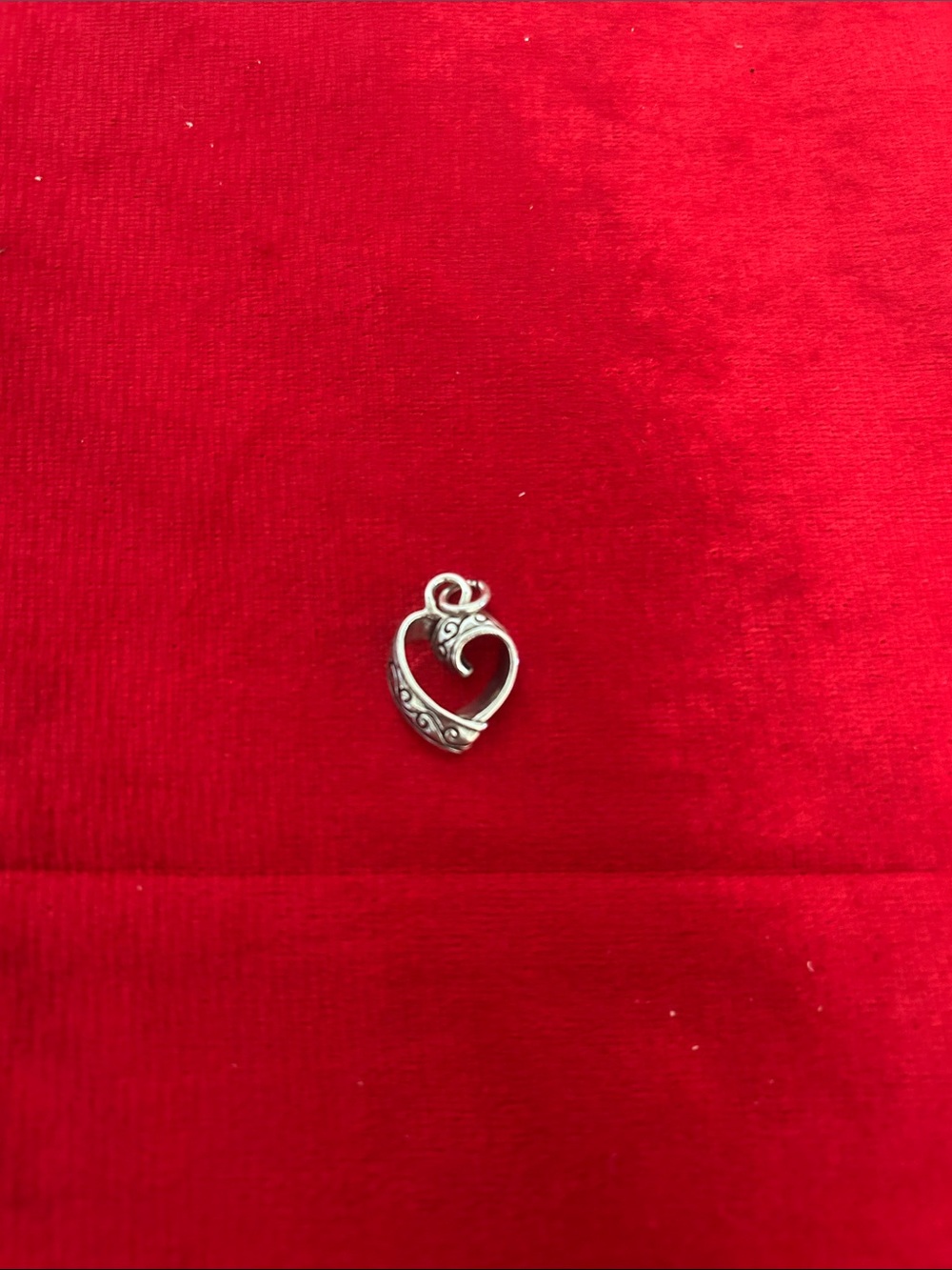 Brighton Silver Heart Pendant with Filigree Accents